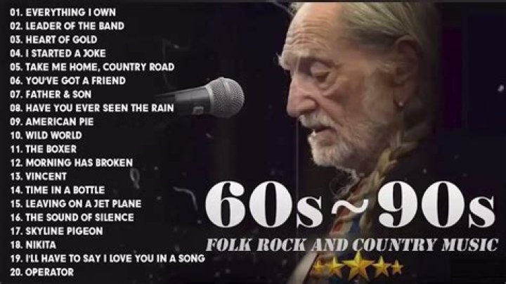 70s 80s 90s Folk Rock Country Music - Jim Croce, Kenny Rogers, John Denver, James Taylor - 70s 80s country hits