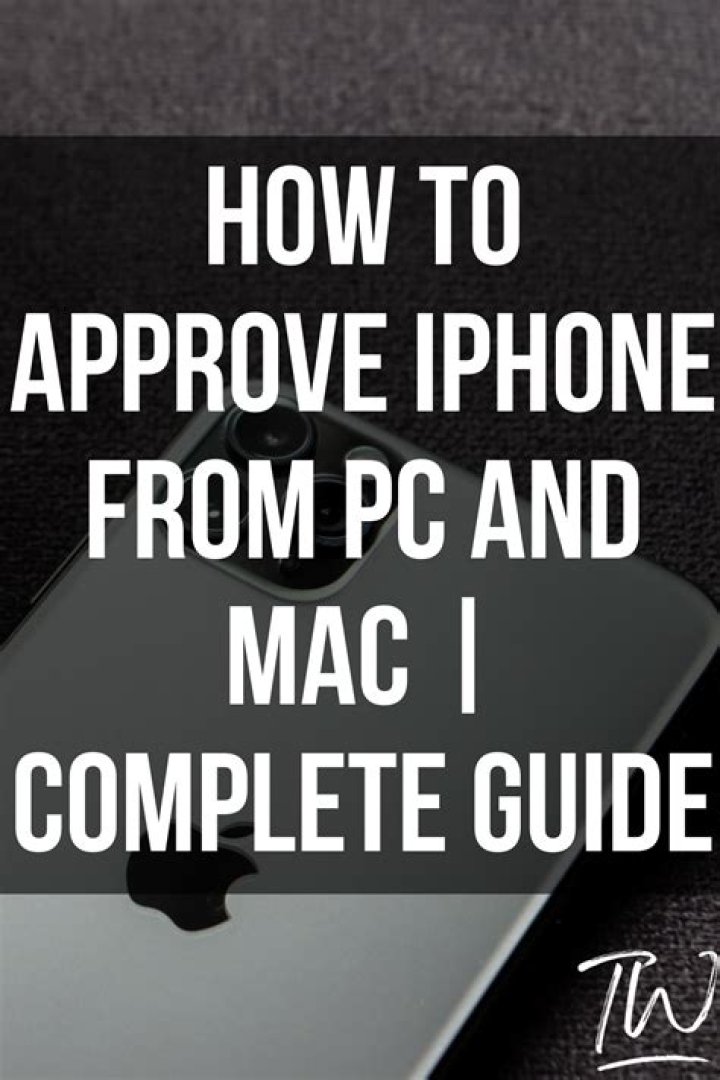 Approve this iPhone from Mac Approve this iPhone from Mac