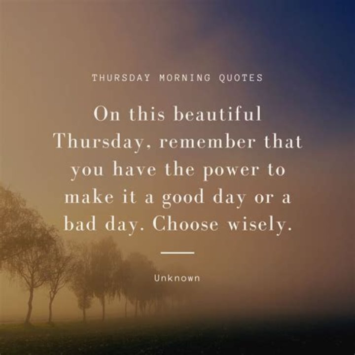Beautiful Thursday quotes