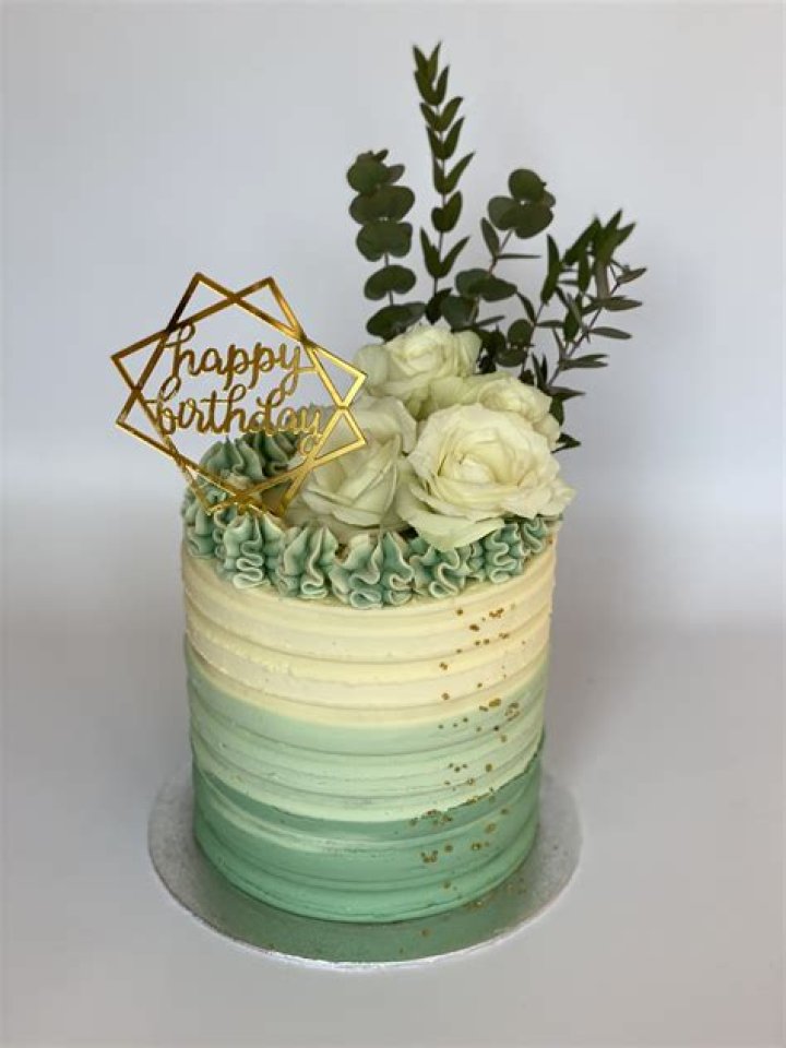 Birthday cake with cream decor Birthday cake with cream decor