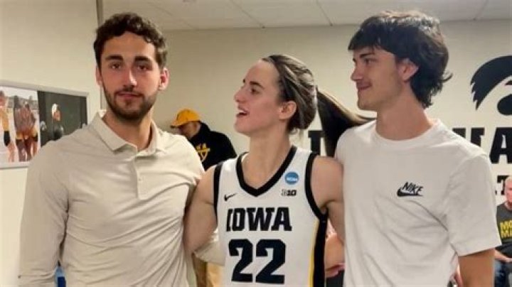 Caitlin Clark with her brother Blake during Ester.