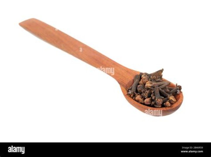 Cloves on a wooden spoon Cloves on a wooden spoon