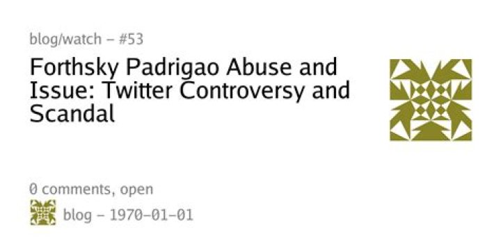 Forthysky Padrigao Twitter