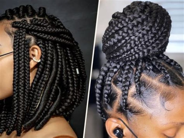 Long Nigerian braids for round face Long Nigerian braids for round face