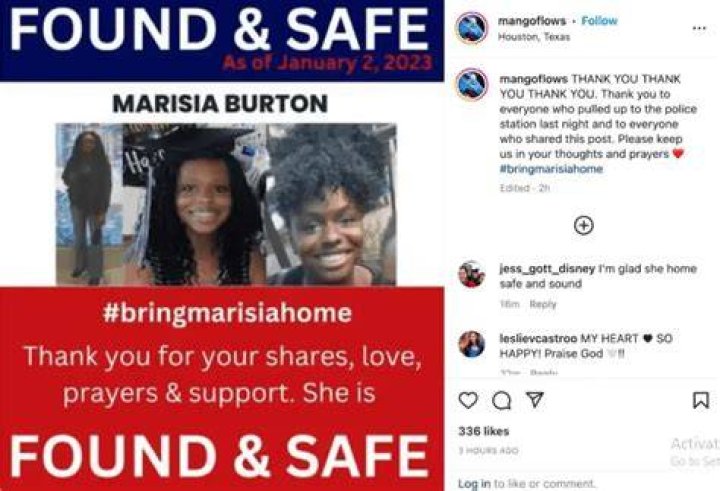 Marisia Burton Missing Case