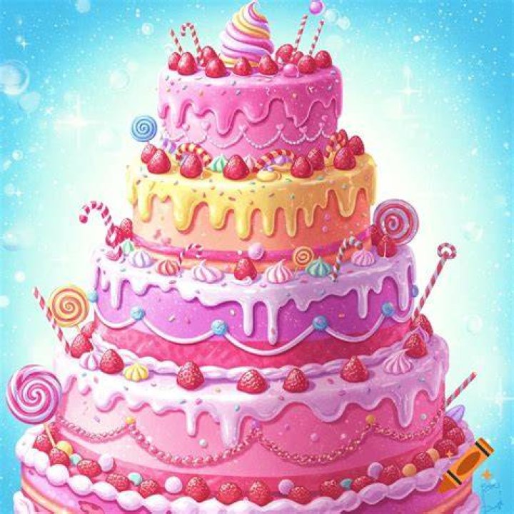 Multi-tiered birthday cake Multi-tiered birthday cake