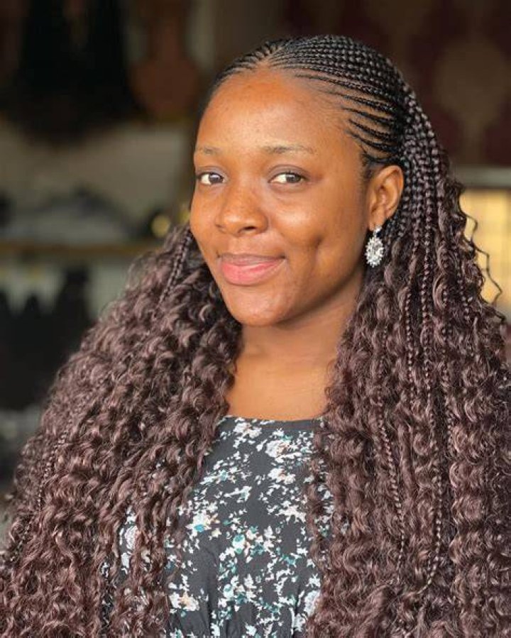 Nigerian big cornrows braids for round face Nigerian big cornrows braids for round face