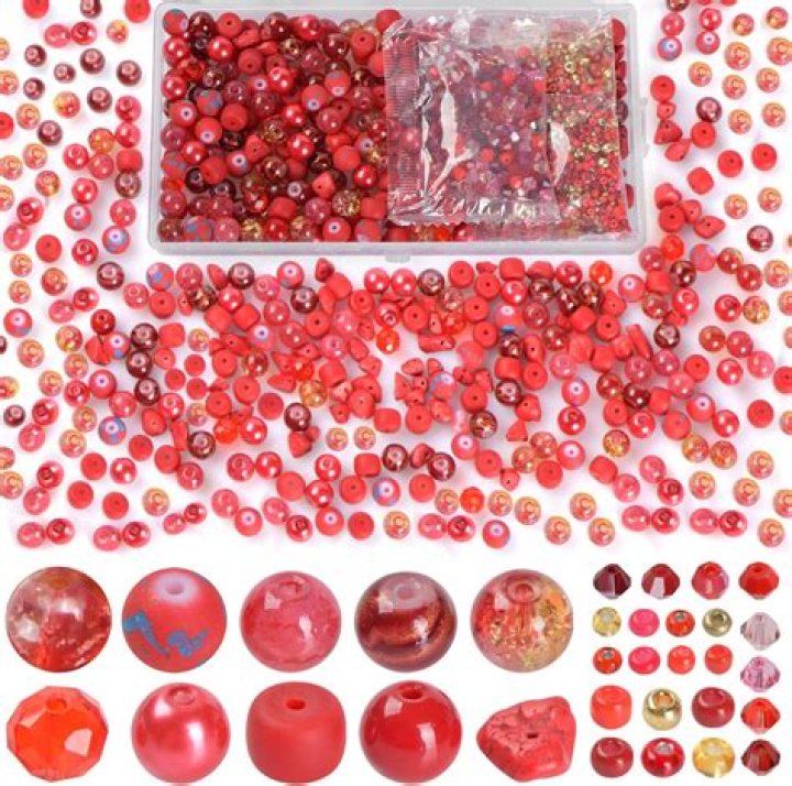 Red beads Red beads