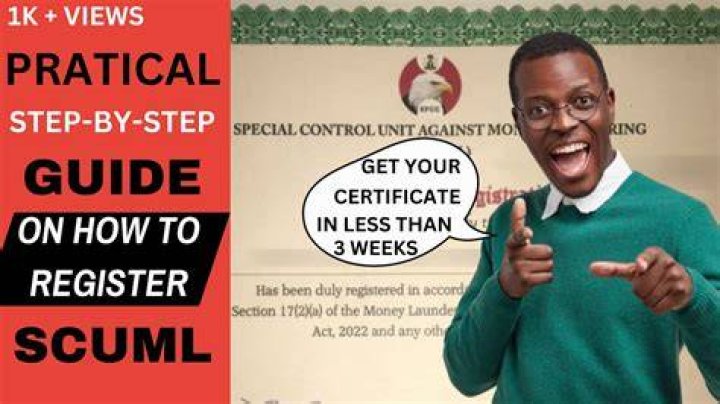 SCUML registration number SCUML registration number