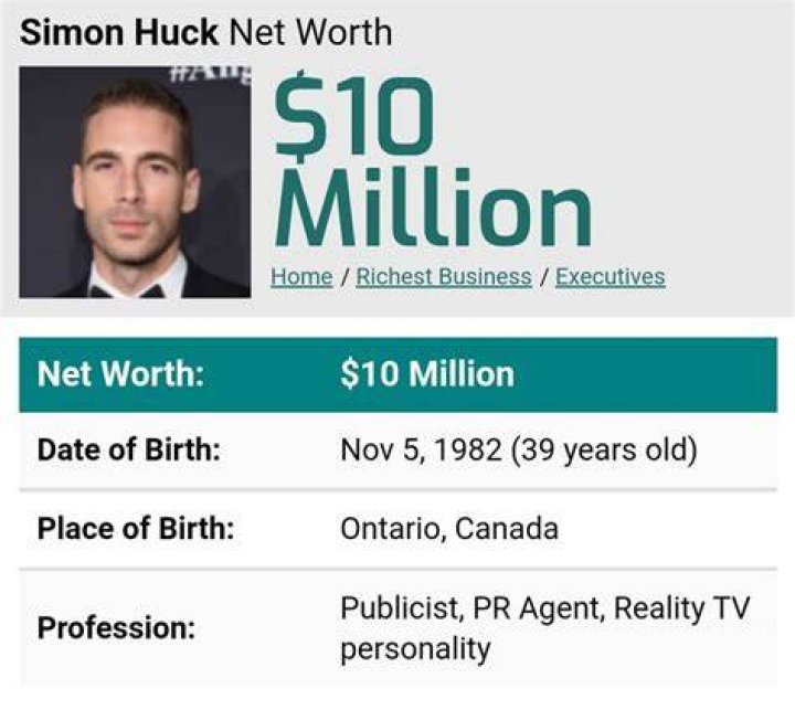simon huck net worth simon huck net worth