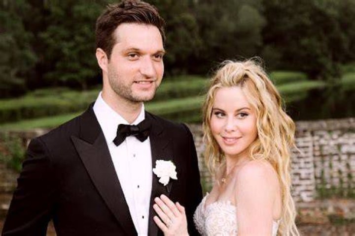Todd Kapostasy with his beloved wife Tara Lapinski