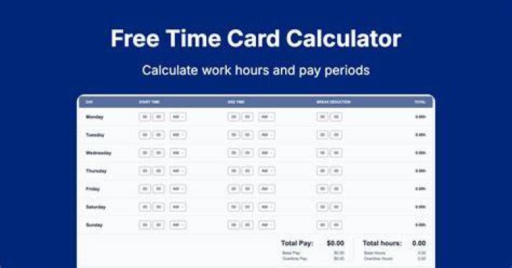work hours calculator